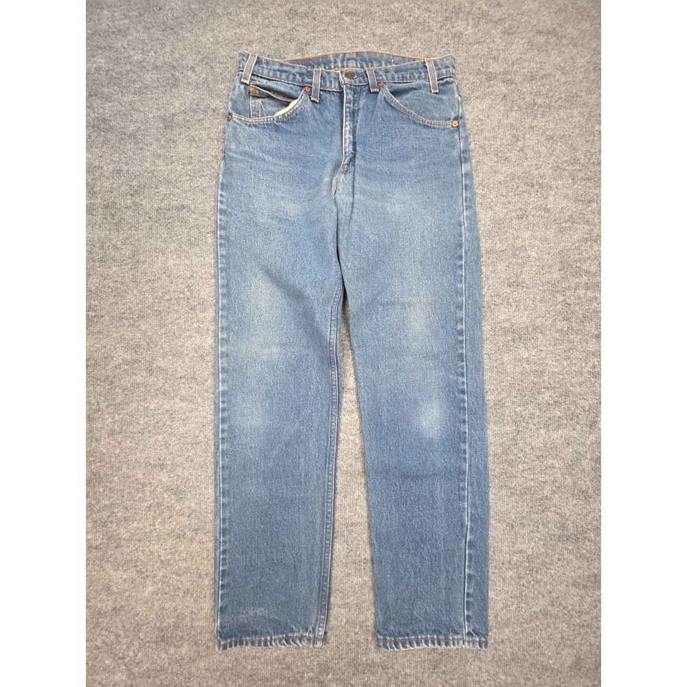 Vintage Levi's 505 Men's 32 x 30 (FITS 30x30) Straight Leg 40505-0215 Orange Tab
